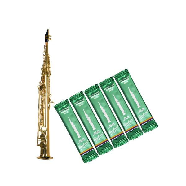 Imagem de KIT COM 5 UNID. PALHETA VANDOREN JAVA SAX SOPRANO Dureza:2.0