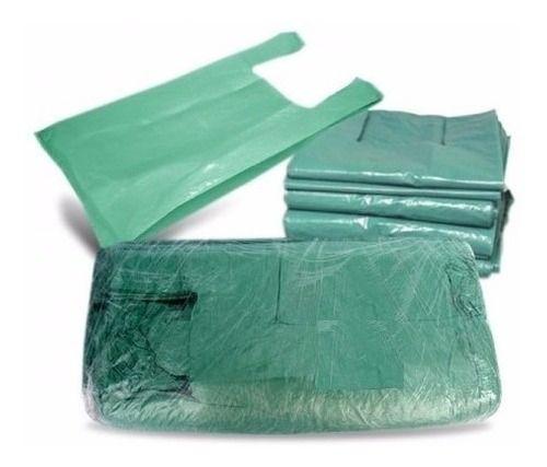 Imagem de Kit Com 5kg Da Sacola Plástica - 50x70 - Reciclada - Verde