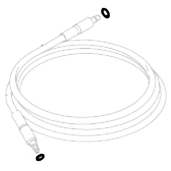 Imagem de Kit com 5un Anel Oring Ponta Mangueira Compatível com Lavajato Branco BL1800C