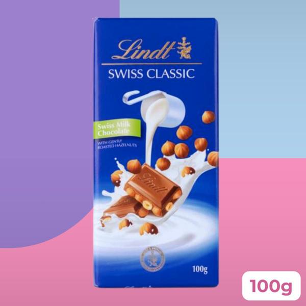 Imagem de Kit Com 5Un Chocolate Lindt Classic Ao Leite Com Avelã 100G