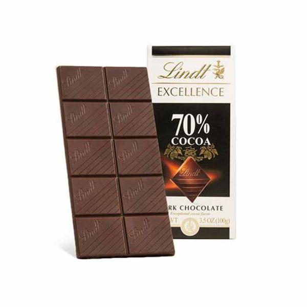 Imagem de Kit Com 5Und Chocolate Suiço Lindt Excellence Dark 70% 100G