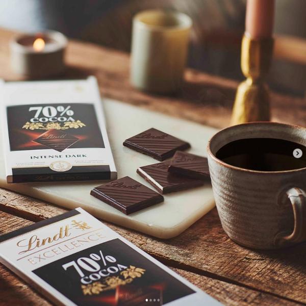 Imagem de Kit Com 5Und Chocolate Suiço Lindt Excellence Dark 70% 100G