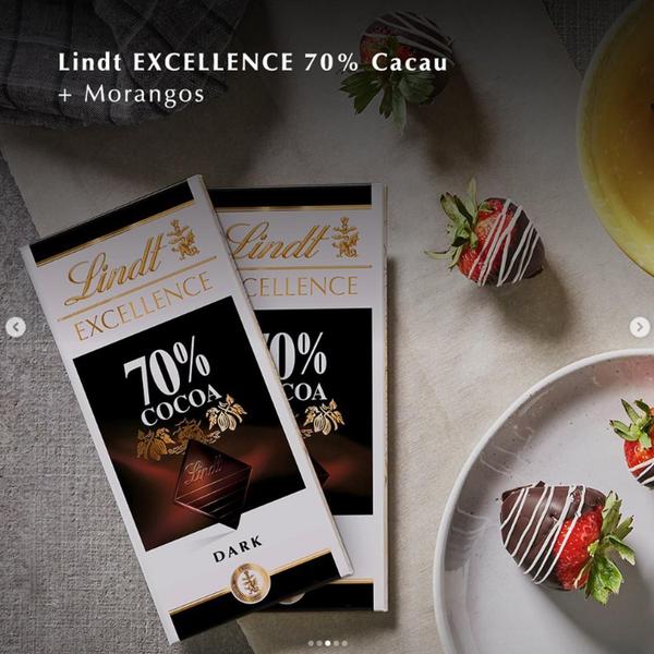 Imagem de Kit Com 5Und Chocolate Suiço Lindt Excellence Dark 70% 100G