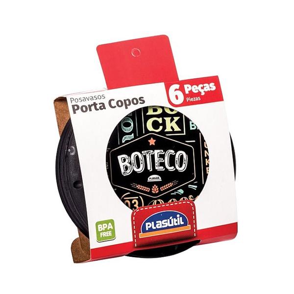 Kit com 6 Base para Colocar Copos Lettering Restaurante Bar e Boteco - Plasútil Imagem de Kit com 6 Base para Colocar Copos Lettering Restaurante Bar e Boteco