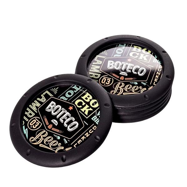 Kit com 6 Base para Colocar Copos Lettering Restaurante Bar e Boteco - Plasútil Imagem de Kit com 6 Base para Colocar Copos Lettering Restaurante Bar e Boteco