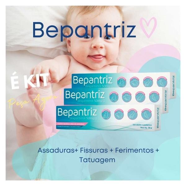 Imagem de Kit com 6 Bepantriz Pomada Dermatológica Para Assaduras