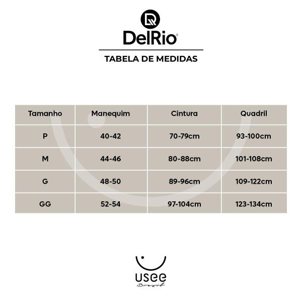 Imagem de Kit Com 6 Calcinha Cintura Alta Algodão Confortavel Adulto Delrio