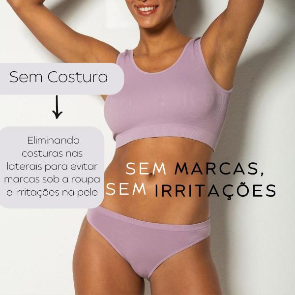 Imagem de Kit Com 6 Calcinhas Feminina Básica Trifil  Microfibra 4404