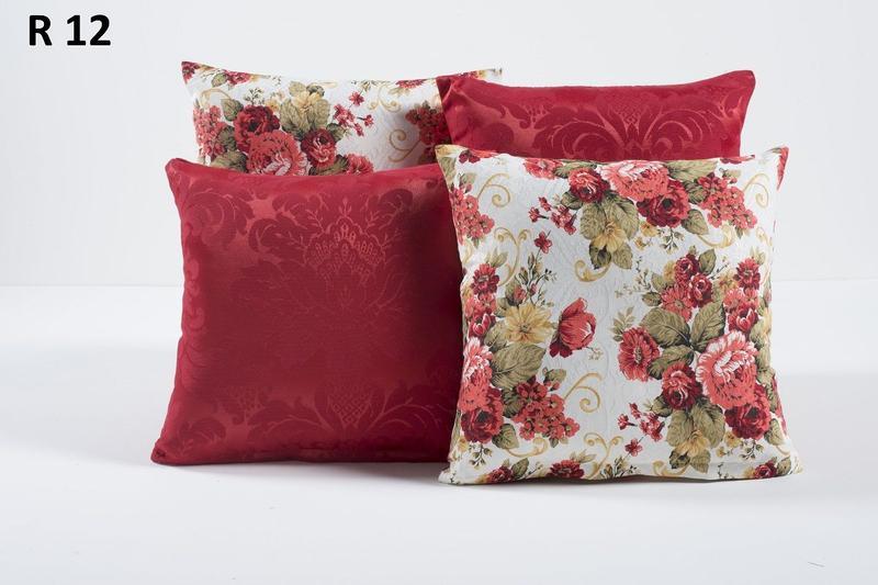 Kit Com 6 Capas de Almofada Com Zíper Decorativas Vermelha - Casa Pedro Imagem de Kit Com 6 Capas de Almofada Com Zíper Decorativas Vermelha