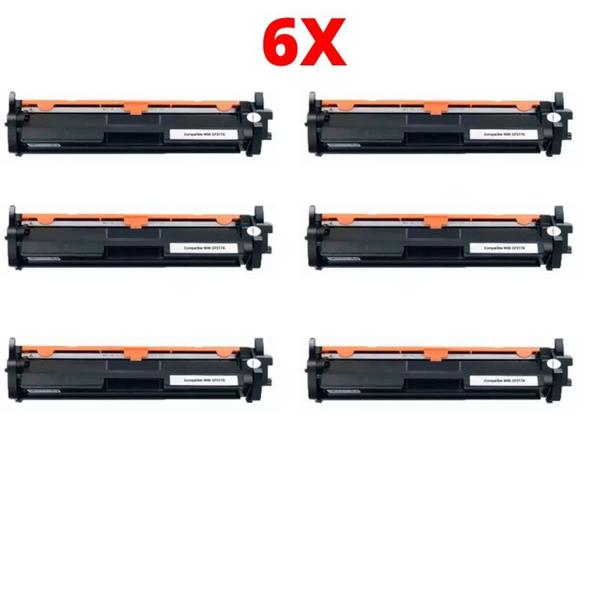 Imagem de Kit Com 6 Cartuchos De Toner Cf217a P/m130 M102 M130fw M130a.