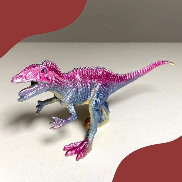 Imagem de Kit com 6 Dinossauros de brinquedo Etitoys infantil Animais pré-históricos