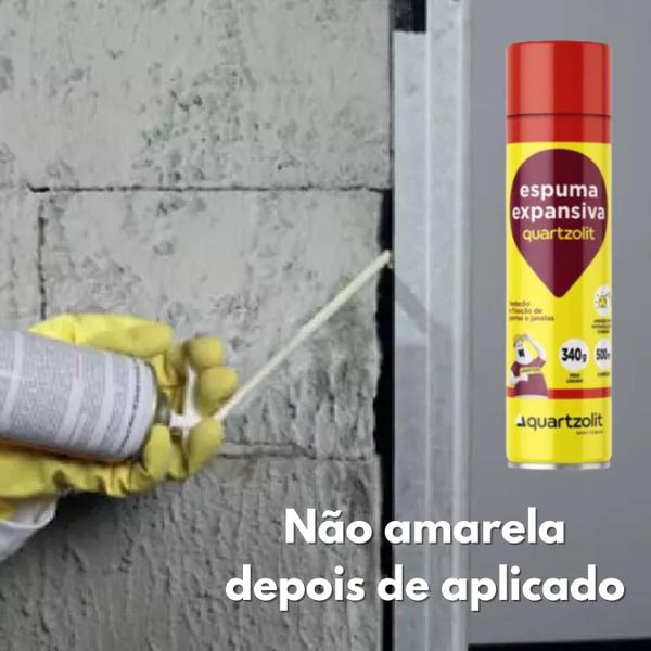 Imagem de Kit com 6 Espumas Expansivas 500ml cada unidade Quartzolit