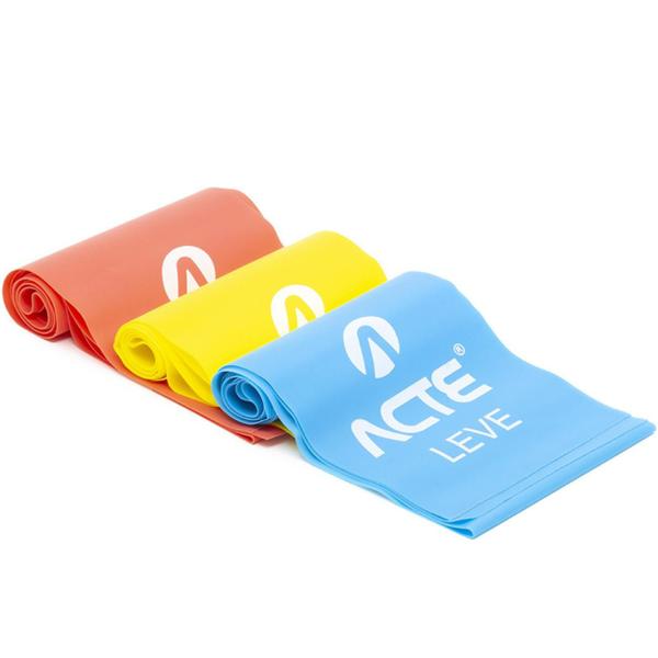 Kit Com 6 Faixas Elásticas para Exercicios 3 Band largas + 3 Mini Band Academia - Acte Imagem de Kit Com 6 Faixas Elásticas para Exercicios 3 Band largas + 3 Mini Band Academia