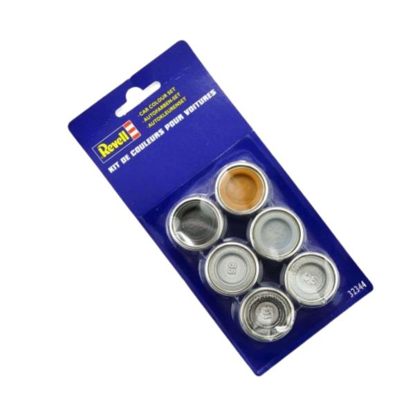 Imagem de Kit Com 6 Latas De Tinta Sintética Para Carros 32344 Revell 32344