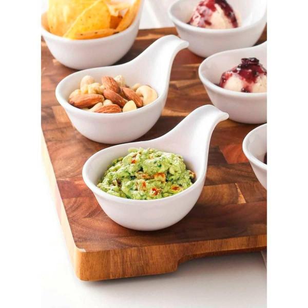 Imagem de Kit Com 6 Molheiras Premium Melamina 100Ml Finger Food 12 Cm