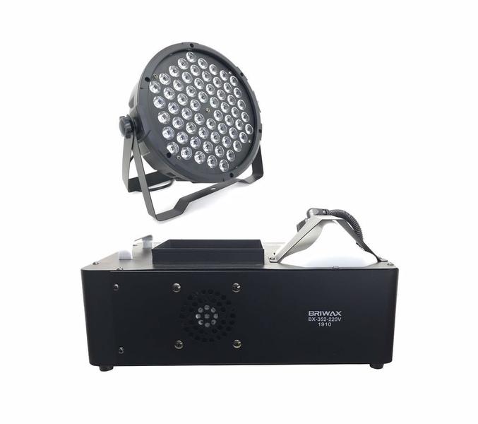 Imagem de Kit com 6 par led slim 60 led rgbwa + maquina de fumaça 1500w