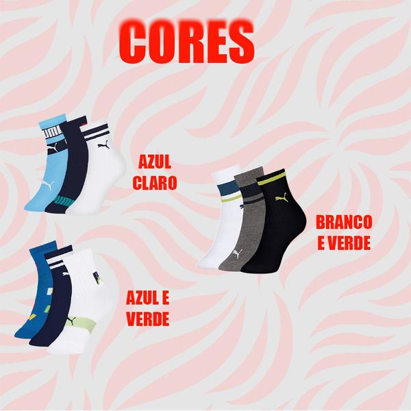 Imagem de Kit Com 6 Pares De Meias Esportivo Sport Modelo Cano Longo Infantil Feminina