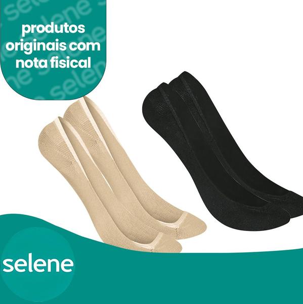 Imagem de Kit Com 6 Pares Meias Selene Sapatilha Modelo Super Invisível Feminina