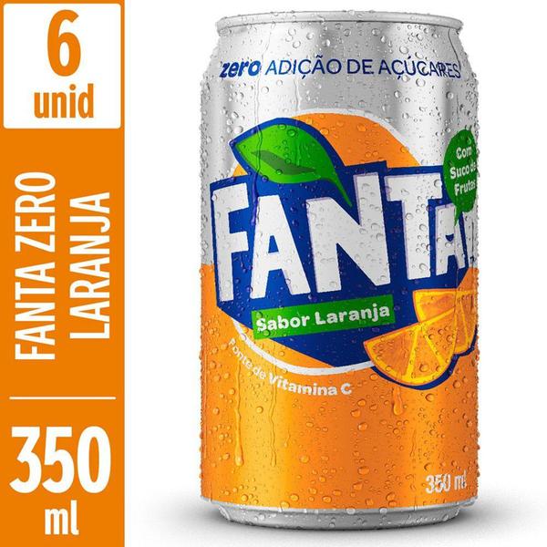 Imagem de Kit com 6 REFRIG FANTA ZERO 350ML-LT LAR - z_EMPÓRIO VEREDAS