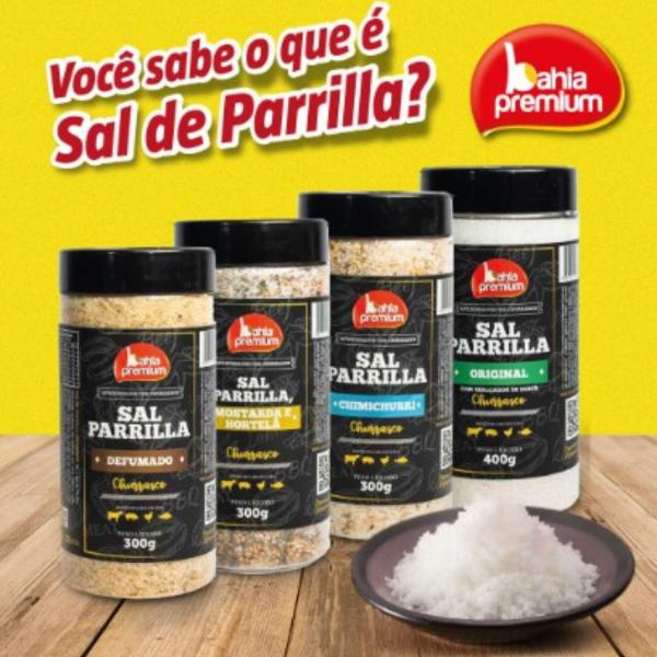 Imagem de Kit Com 6 Sal de Parrilla Defumado Temperado Churrasco Completo Gourmet 350g Bahia Premium