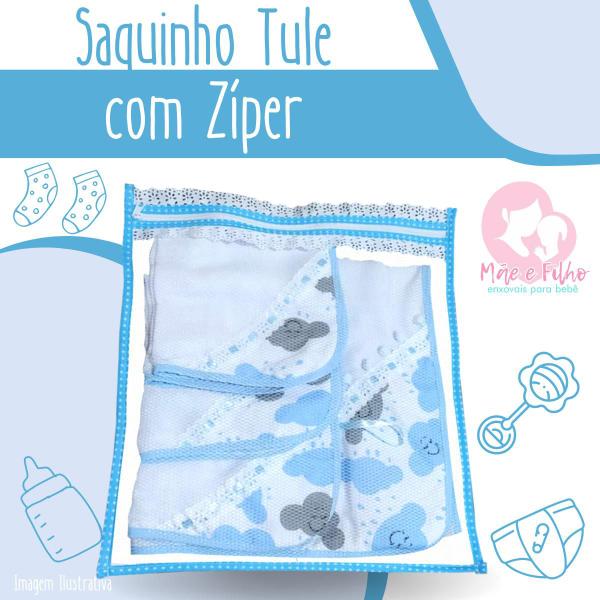 Imagem de Kit com 6 Saquinho Maternidade com Zíper Tule Reforçado