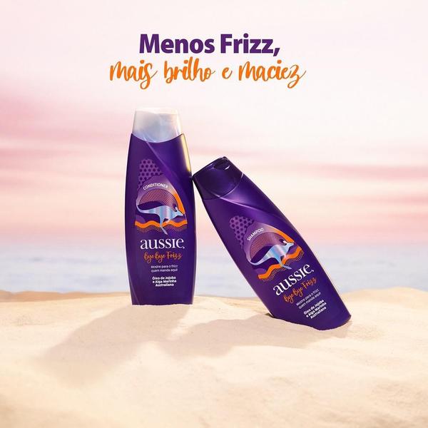 Imagem de Kit com 6 Shampoos Aussie Bye Bye Frizz Maciez e Brilho 180ml