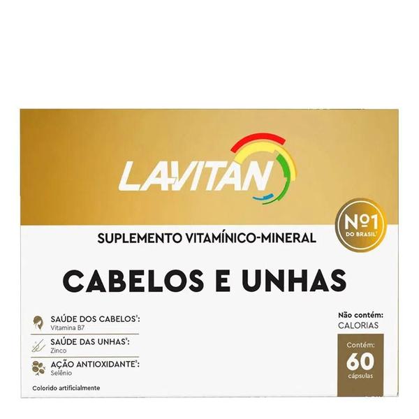 Imagem de Kit com 6 Suplementos Cabelos e Unhas Lavitan 60Cps - Cimed