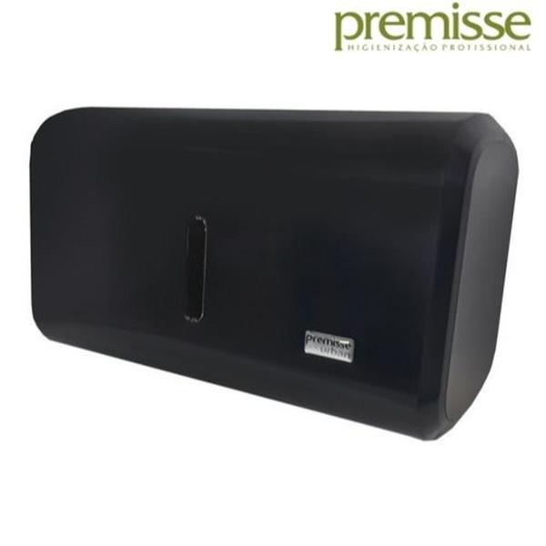 Imagem de Kit com 6 Uni Porta Papel Toalha Interfolha Dispenser Compacto Preto Urban