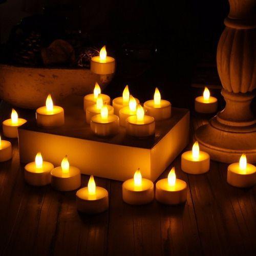 Kit Com 6 Velas De Led Cor Amarelo - Baterias Inclusas - RED Virtual Imagem de Kit Com 6 Velas De Led Cor Amarelo - Baterias Inclusas