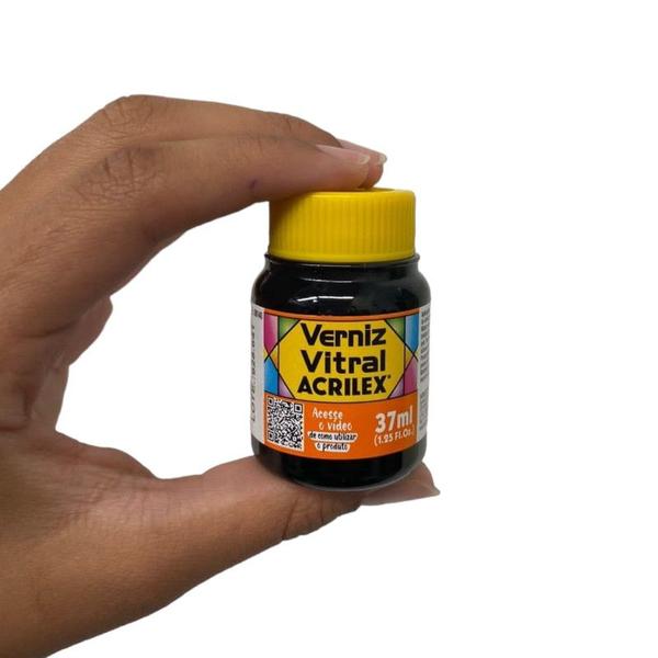 Imagem de Kit com 6 Verniz Vitral Vitro Acrilex 37ml - Escolha a Cor