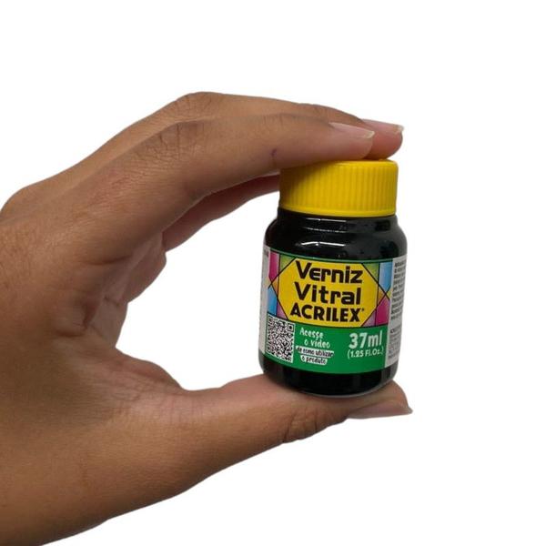 Imagem de Kit com 6 Verniz Vitral Vitro Acrilex 37ml - Escolha a Cor