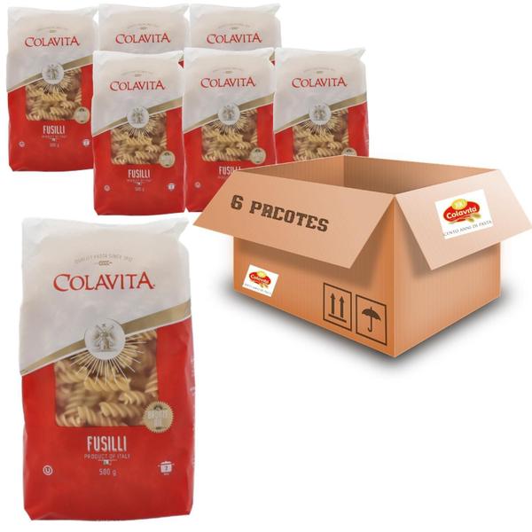 Imagem de Kit Com 6Pct Macarrão Fusilli Colavita Grano Duro 500G