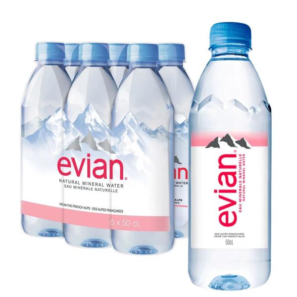 Imagem de Kit Com 6Un Água Mineral S/ Gás Francesa Evian Pet 500Ml