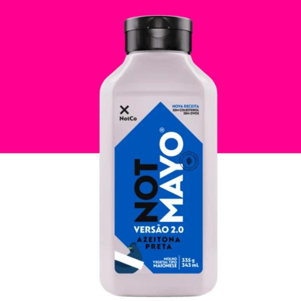 Kit Com 6Un Maionese Vegana Not Mayo eitona Preta 335G - Not Milk Imagem de Kit Com 6Un Maionese Vegana Not Mayo eitona Preta 335G