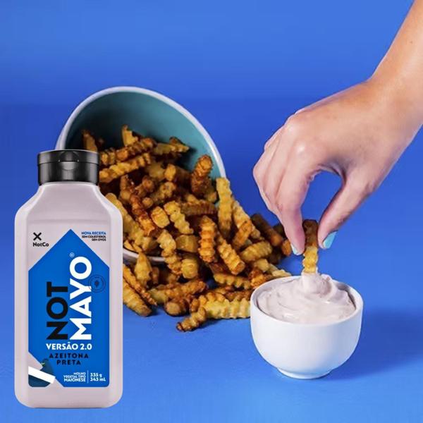 Kit Com 6Un Maionese Vegana Not Mayo eitona Preta 335G - Not Milk Imagem de Kit Com 6Un Maionese Vegana Not Mayo eitona Preta 335G
