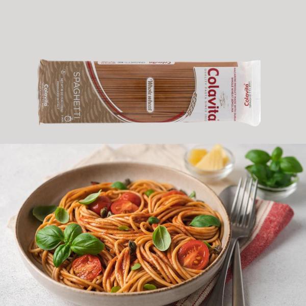 Kit Com 6Un Spaguetti Integral Colavita Grano Duro 500G Imagem de Kit Com 6Un Spaguetti Integral Colavita Grano Duro 500G