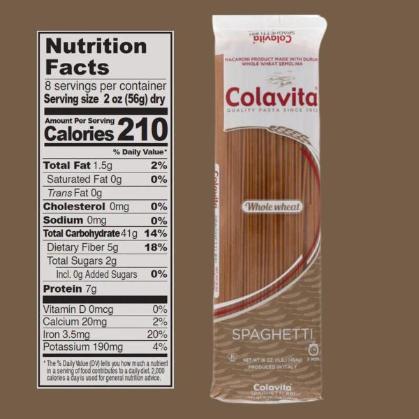 Kit Com 6Un Spaguetti Integral Colavita Grano Duro 500G Imagem de Kit Com 6Un Spaguetti Integral Colavita Grano Duro 500G