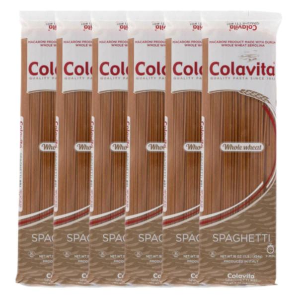 Kit Com 6Un Spaguetti Integral Colavita Grano Duro 500G Imagem de Kit Com 6Un Spaguetti Integral Colavita Grano Duro 500G
