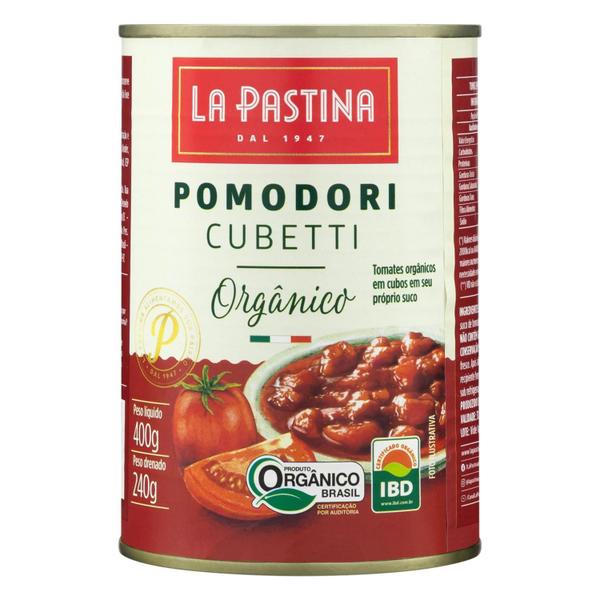 Kit Com 6Un Tomate Em Cubos Orgânico Molho La Pastina 400G Imagem de Kit Com 6Un Tomate Em Cubos Orgânico Molho La Pastina 400G