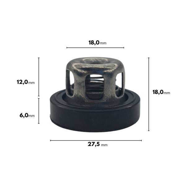 Imagem de Kit com 6un Válvulas de Sucção e Pressão Compatível para Bomba Zmax ZP25