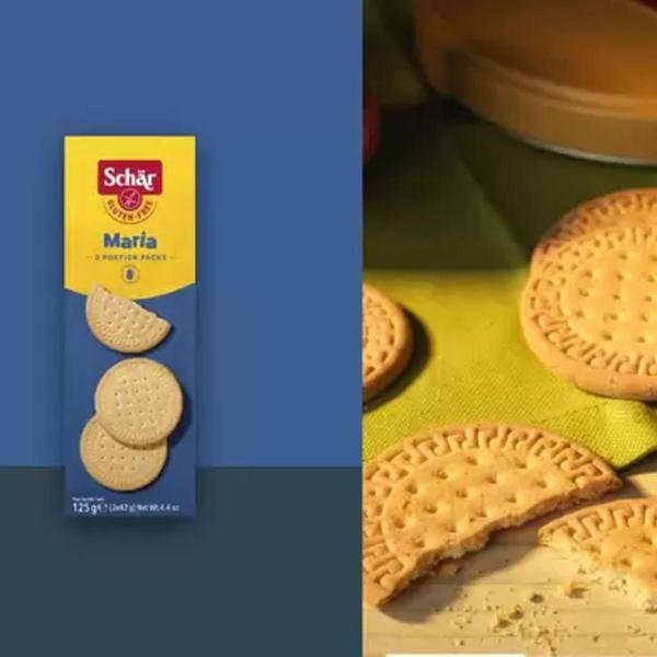 Kit Com 6Und Biscoito Sem Glúten Maria Schar 125G Imagem de Kit Com 6Und Biscoito Sem Glúten Maria Schar 125G