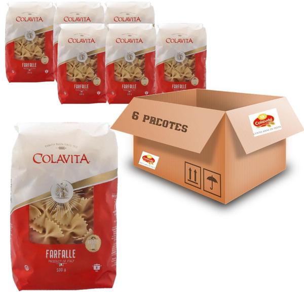 Imagem de Kit Com 6Und Macarrão Farfalle Colavita Grano Duro 500G