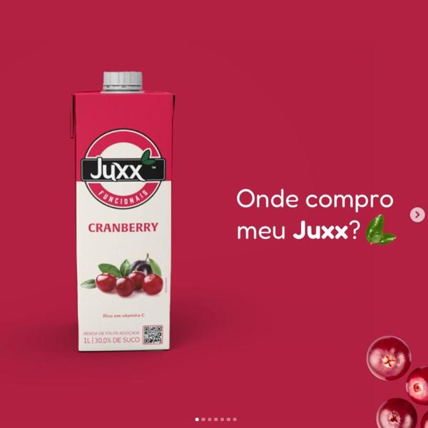 Imagem de Kit Com 6Und Suco Cranberry Juxx Funcional 1 Litro