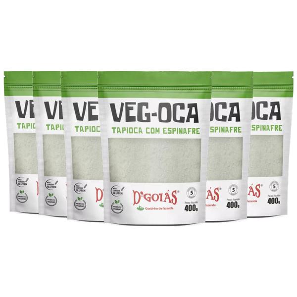 Imagem de Kit Com 6Und Tapioca Vegana Veg-Oca Espinafre D'Goias 400G