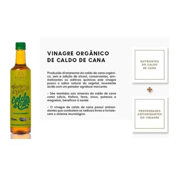 Imagem de Kit Com 6Und Vinagre Caldo De Cana Orgânico Flach Pet 600Ml