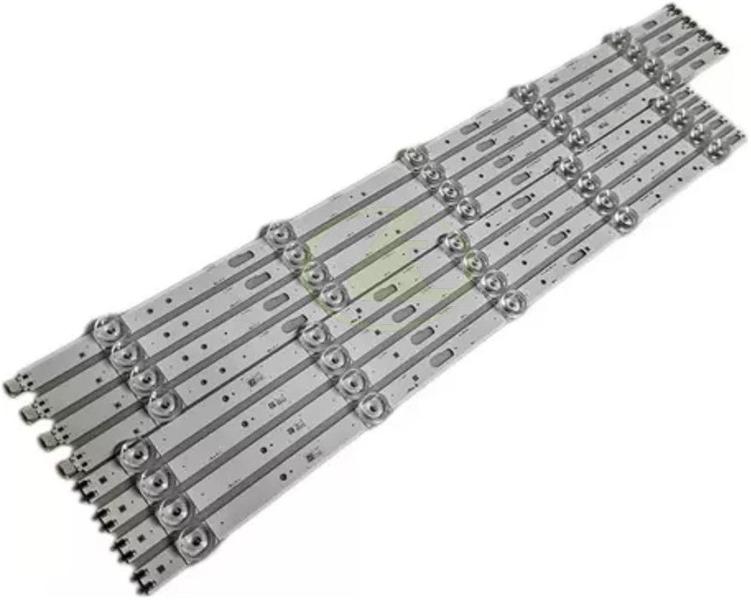 Kit com 8 barras de led original para tv samsung un55cu7700 un55cu7700g un55cu7700gxzd Imagem de Kit com 8 barras de led original para tv samsung un55cu7700 un55cu7700g un55cu7700gxzd