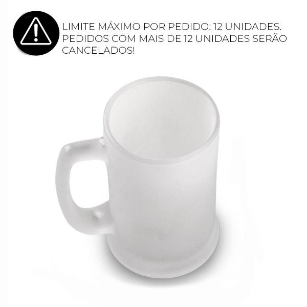 Imagem de Kit Com 8 Canecas Para Chopp Ou Cerveja Com Vidro Jateado Fosca Para Bar Restaurante 300ml De Alta Resistencia