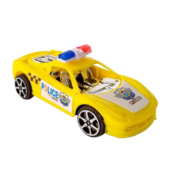 Imagem de Kit com 8 Carros de Polícia de Fricção Infantil Toy King