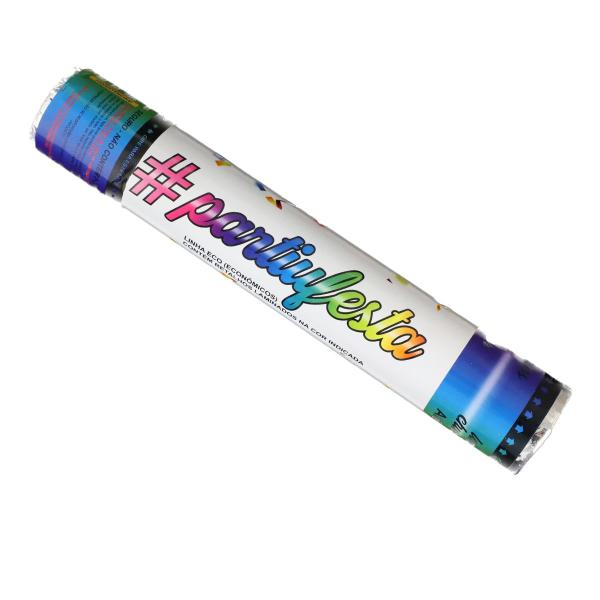 Imagem de Kit Com 8 Lança Confetes De Papel Metalizado Ou Coloridos
