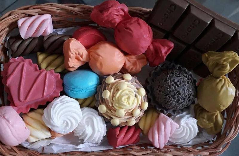 Kit com 8 moldes formas para fabricação de sabonetes formato doces - JJ Artesanato Imagem de Kit com 8 moldes formas para fabricação de sabonetes formato doces